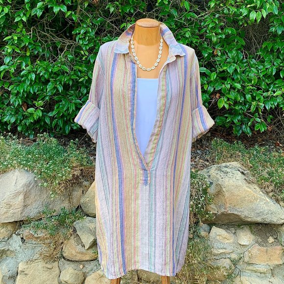 CP Shades Tops - CP Shades soft linen tunic, dress, bathing suit cover